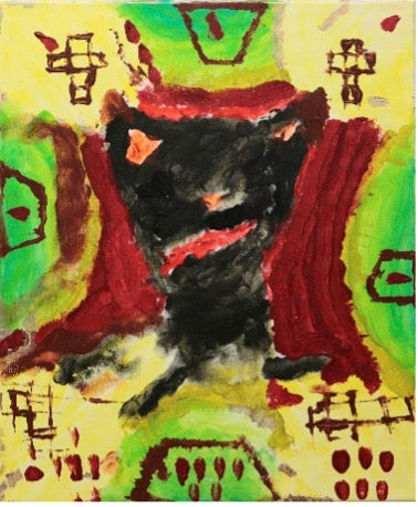 Kasvio, Otto - Untitled cat Maalaus